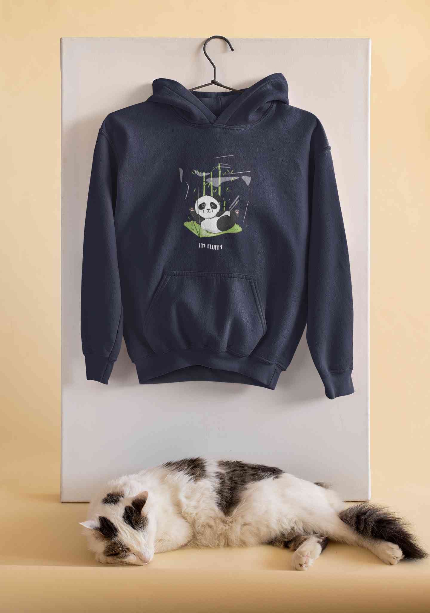 I Am Fluffy Hoodies for Women-FunkyTeesClub