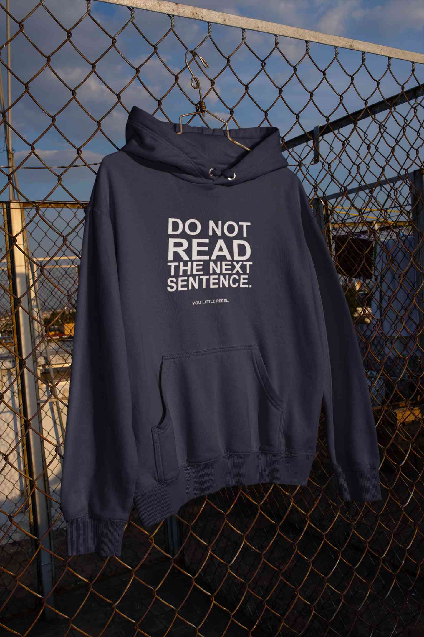 Do Not Read The Next Sentence Typography Hoodies for Women-FunkyTeesClub