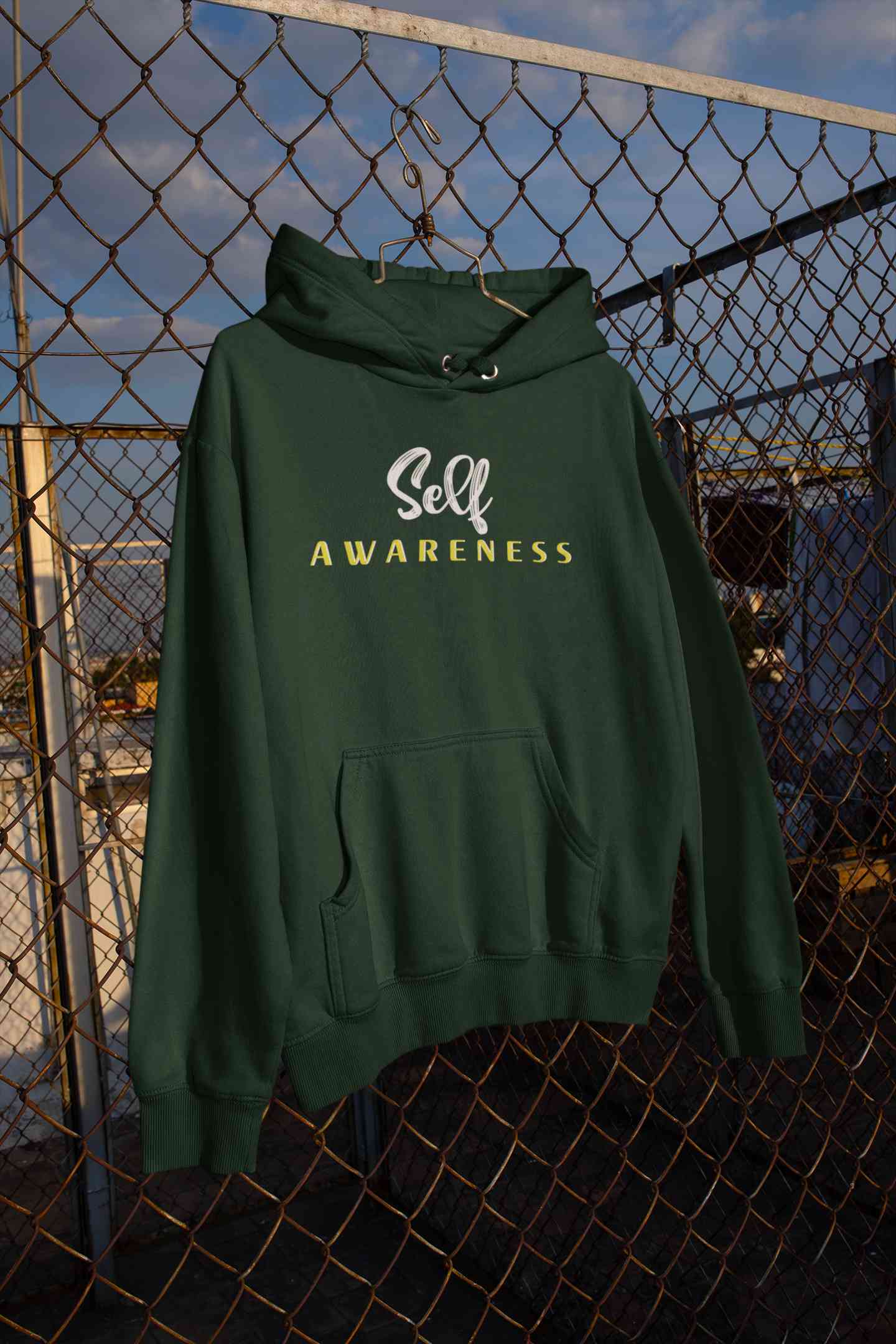Self Awareness Typography Men Hoodies-FunkyTeesClub