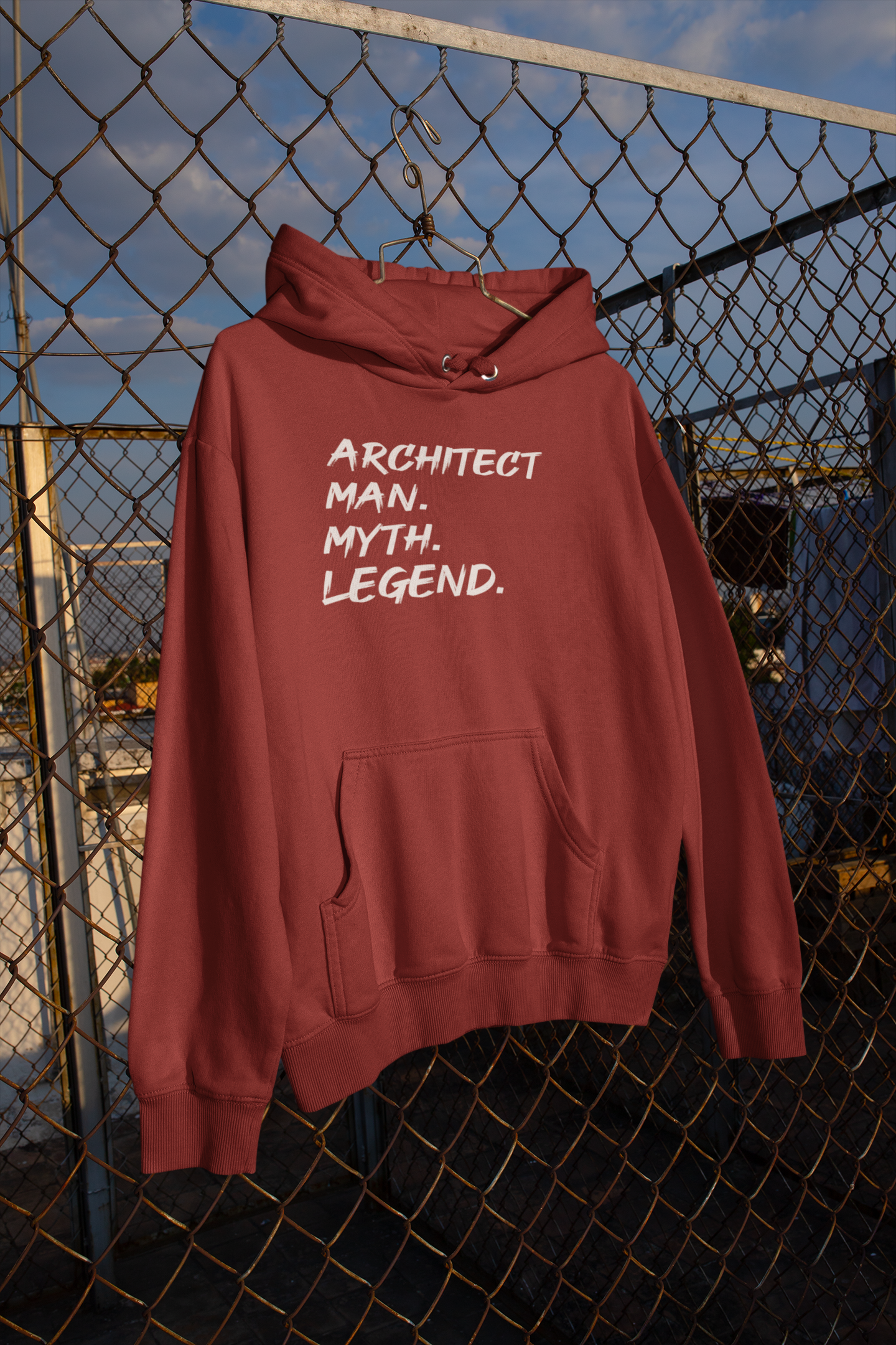 Architect Man Myth Legend Architect Profession Men Hoodies-FunkyTeesClub