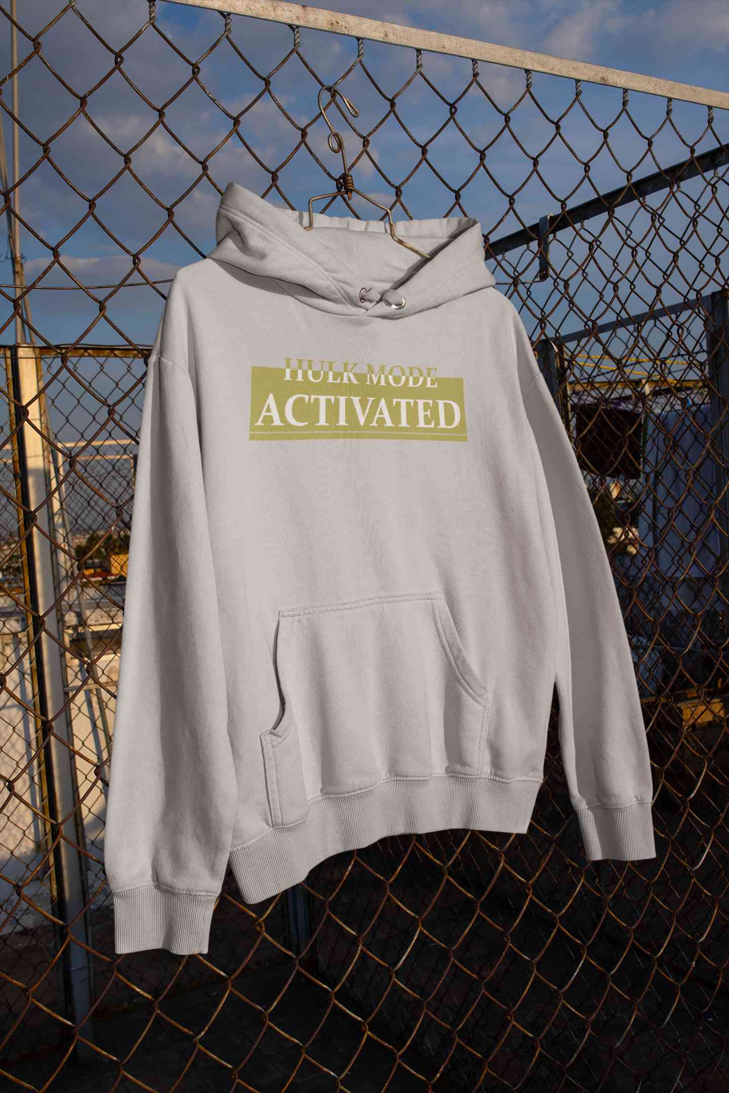 Hulk Mode Activated  Typography Men Hoodies-FunkyTeesClub