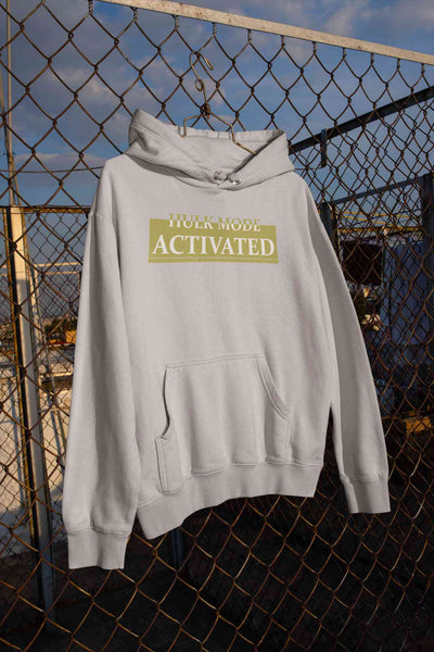 Hulk Mode Activated  Typography Men Hoodies-FunkyTeesClub