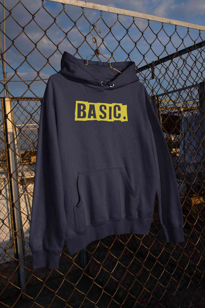 Basic Typography Men Hoodies-FunkyTeesClub