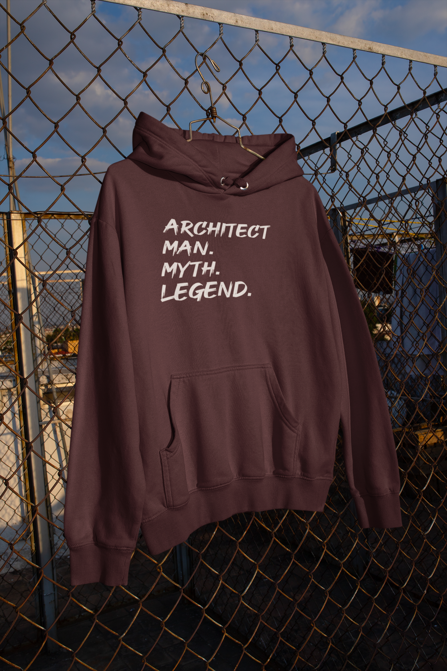 Architect Man Myth Legend Architect Profession Men Hoodies-FunkyTeesClub