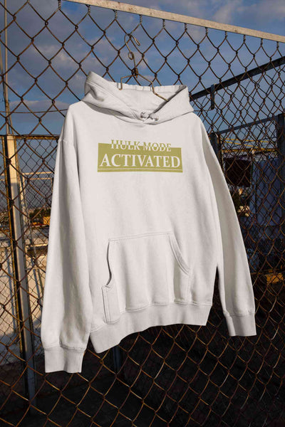 Hulk Mode Activated  Typography Men Hoodies-FunkyTeesClub
