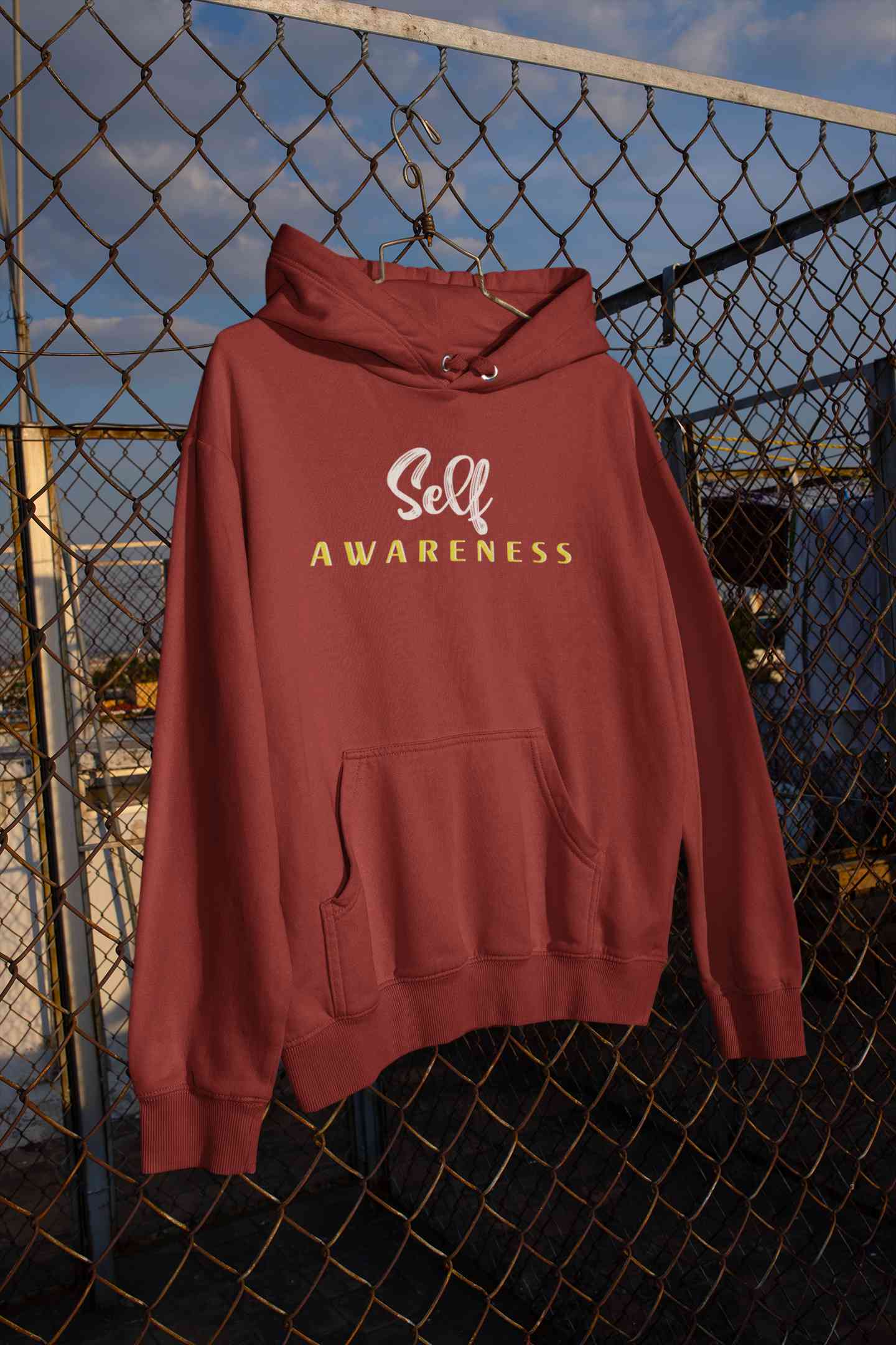 Self Awareness Typography Hoodies for Women-FunkyTeesClub