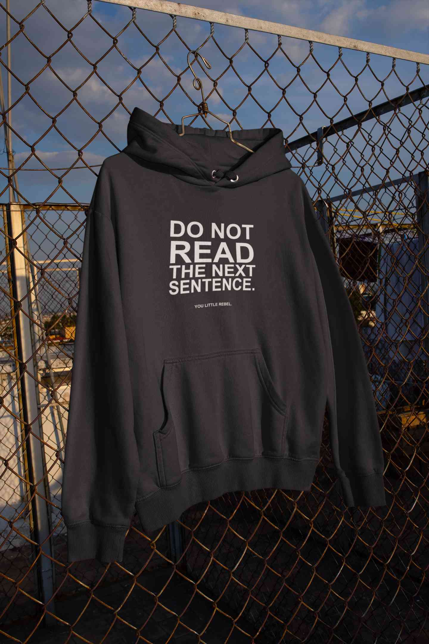 Do Not Read The Next Sentence Typography Hoodies for Women-FunkyTeesClub