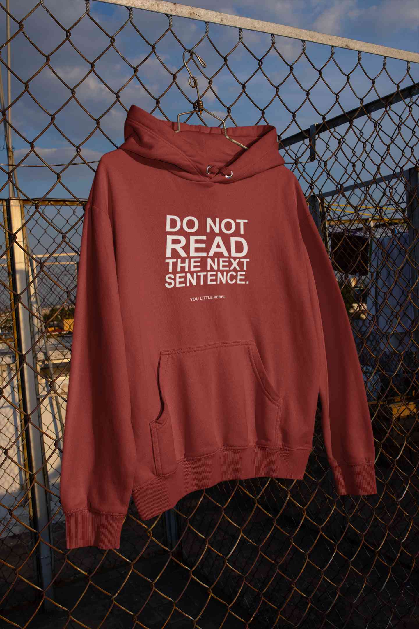 Do Not Read The Next Sentence Typography Hoodies for Women-FunkyTeesClub