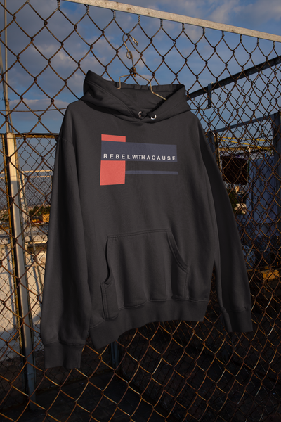 Rebel With A Cause Quotes Hoodies for Women-FunkyTeesClub