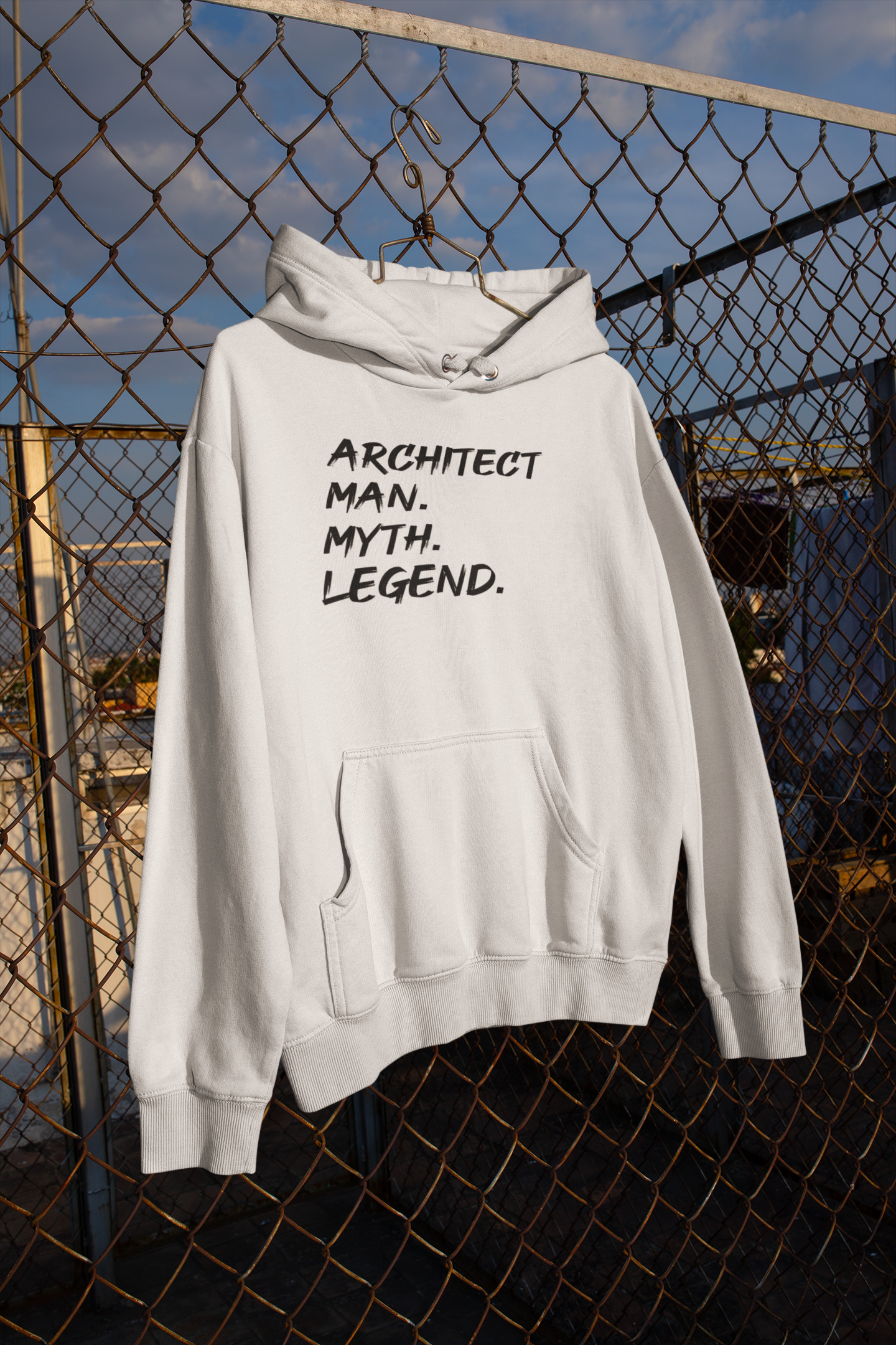 Architect Man Myth Legend Architect Profession Men Hoodies-FunkyTeesClub