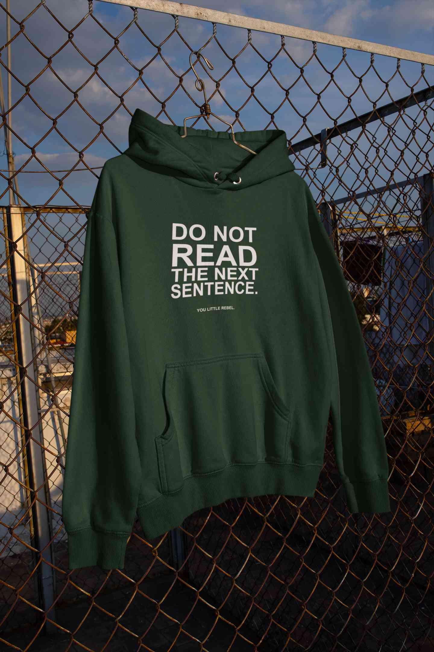 Do Not Read The Next Sentence Typography Hoodies for Women-FunkyTeesClub
