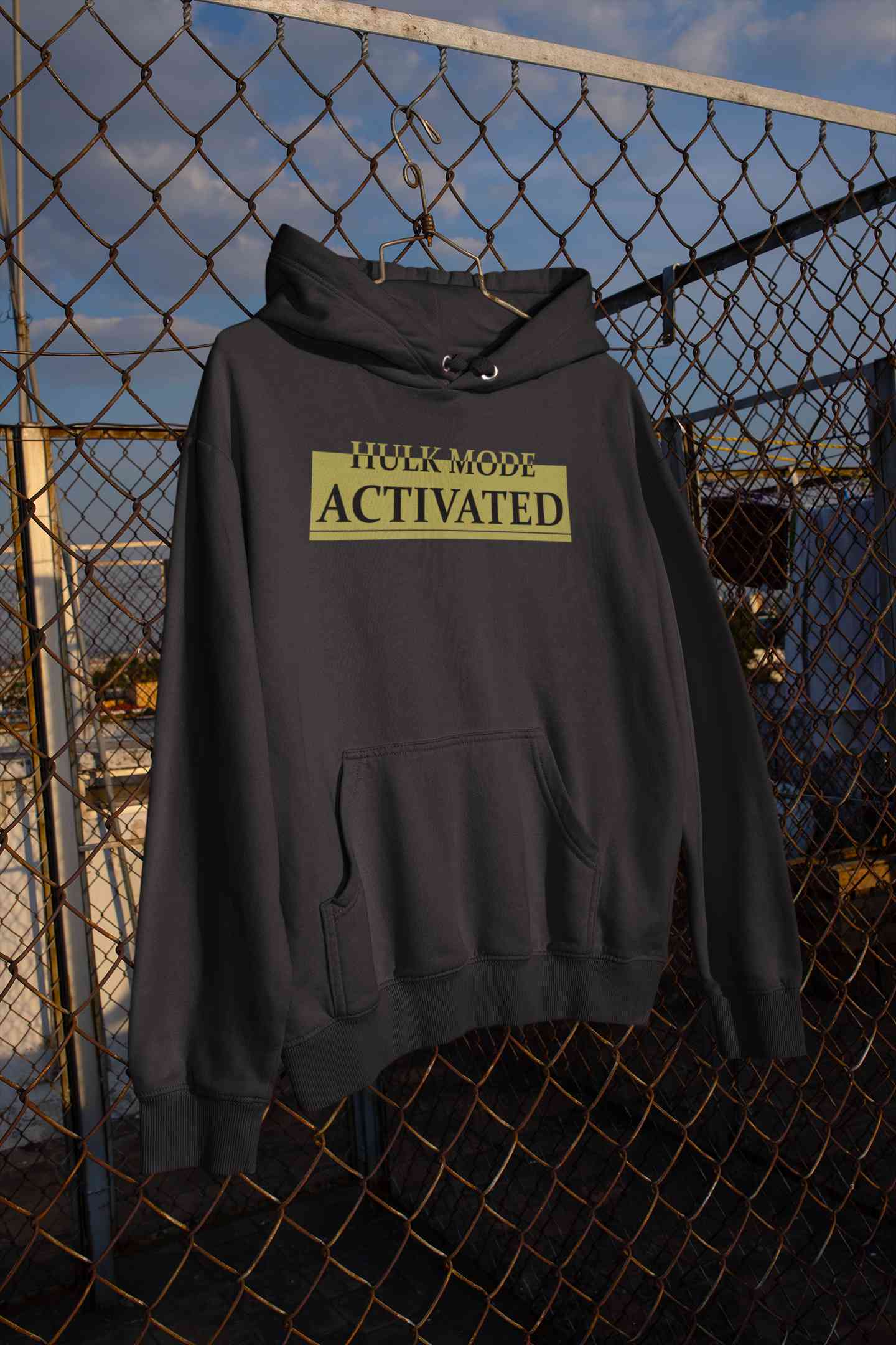 Hulk Mode Activated  Typography Men Hoodies-FunkyTeesClub