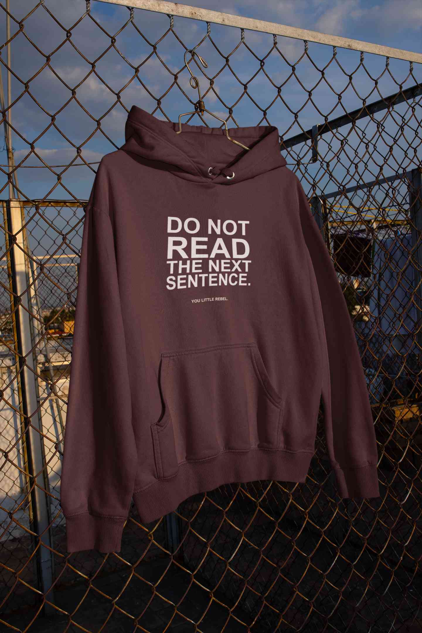 Do Not Read The Next Sentence Typography Hoodies for Women-FunkyTeesClub