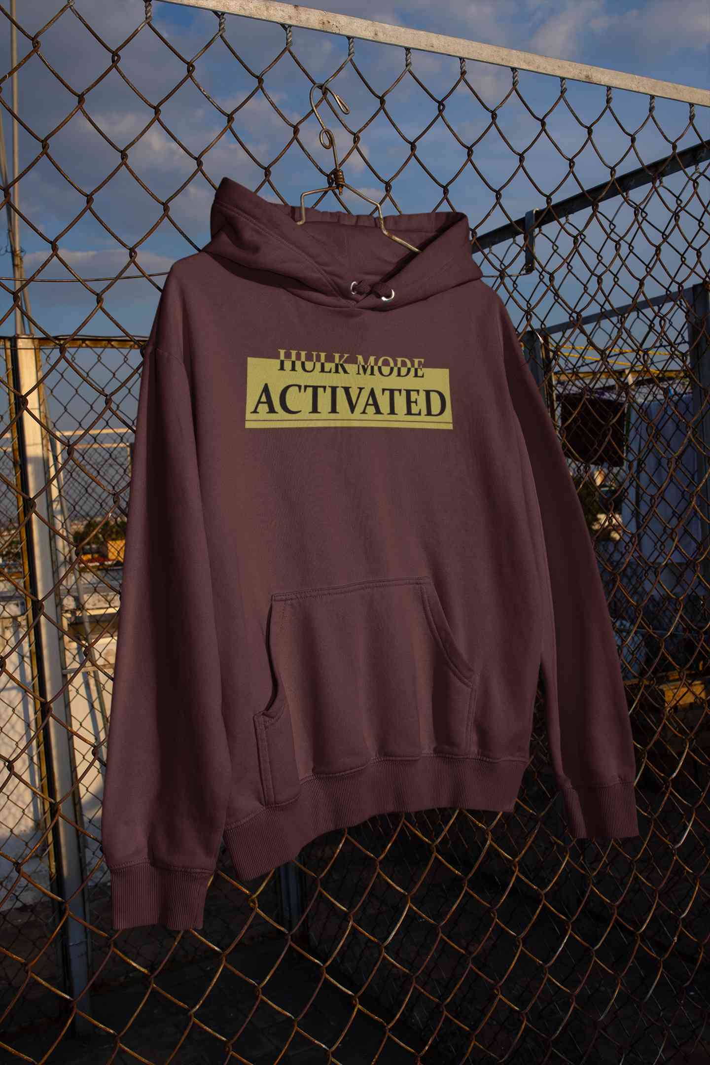 Hulk Mode Activated Typography Hoodies for Women-FunkyTeesClub