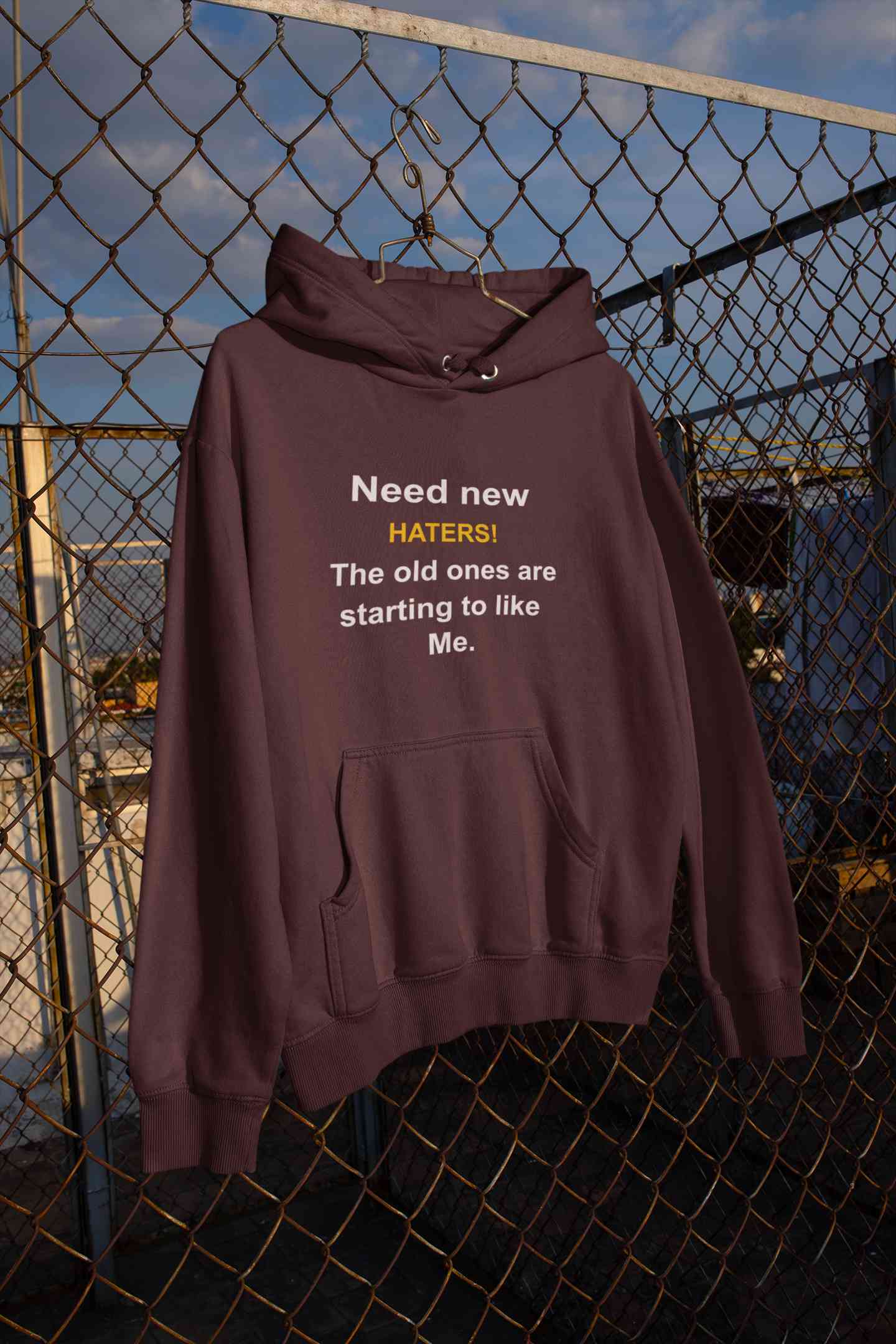 Need New Haters The Old Ones Are Starting To Like Me Typography Hoodies for Women-FunkyTeesClub