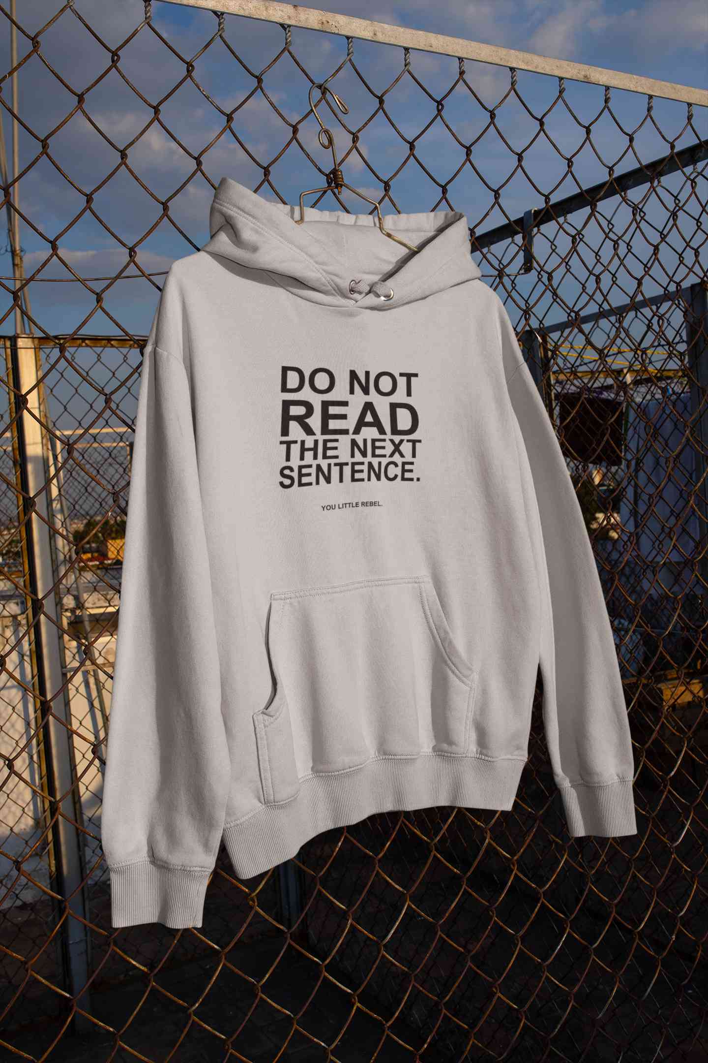 Do Not Read The Next Sentence Typography Hoodies for Women-FunkyTeesClub