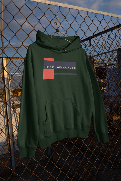 Rebel With A Cause Quotes Hoodies for Women-FunkyTeesClub