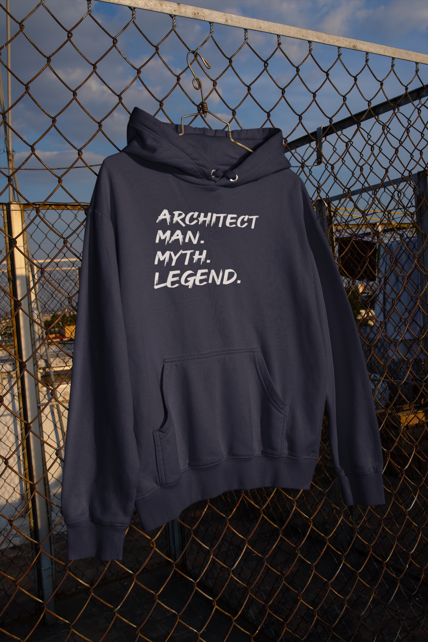 Architect Man Myth Legend Architect Profession Men Hoodies-FunkyTeesClub