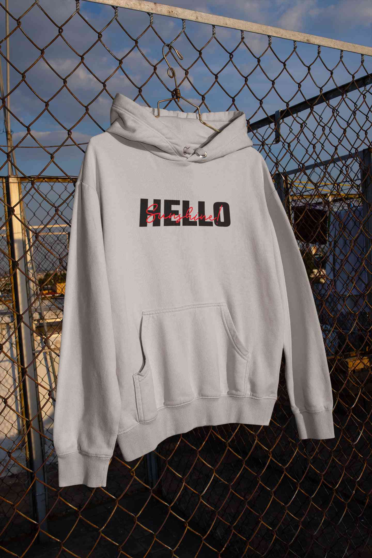 Hello Sunshine Minimals Men Hoodies-FunkyTeesClub