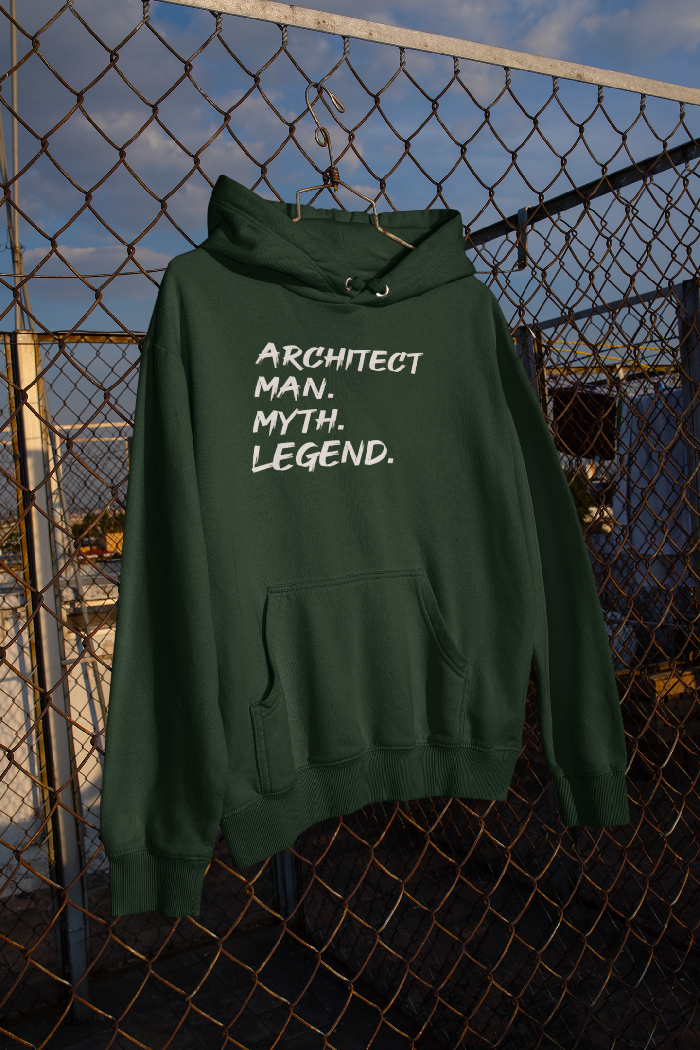 Architect Man Myth Legend Architect Profession Men Hoodies-FunkyTeesClub
