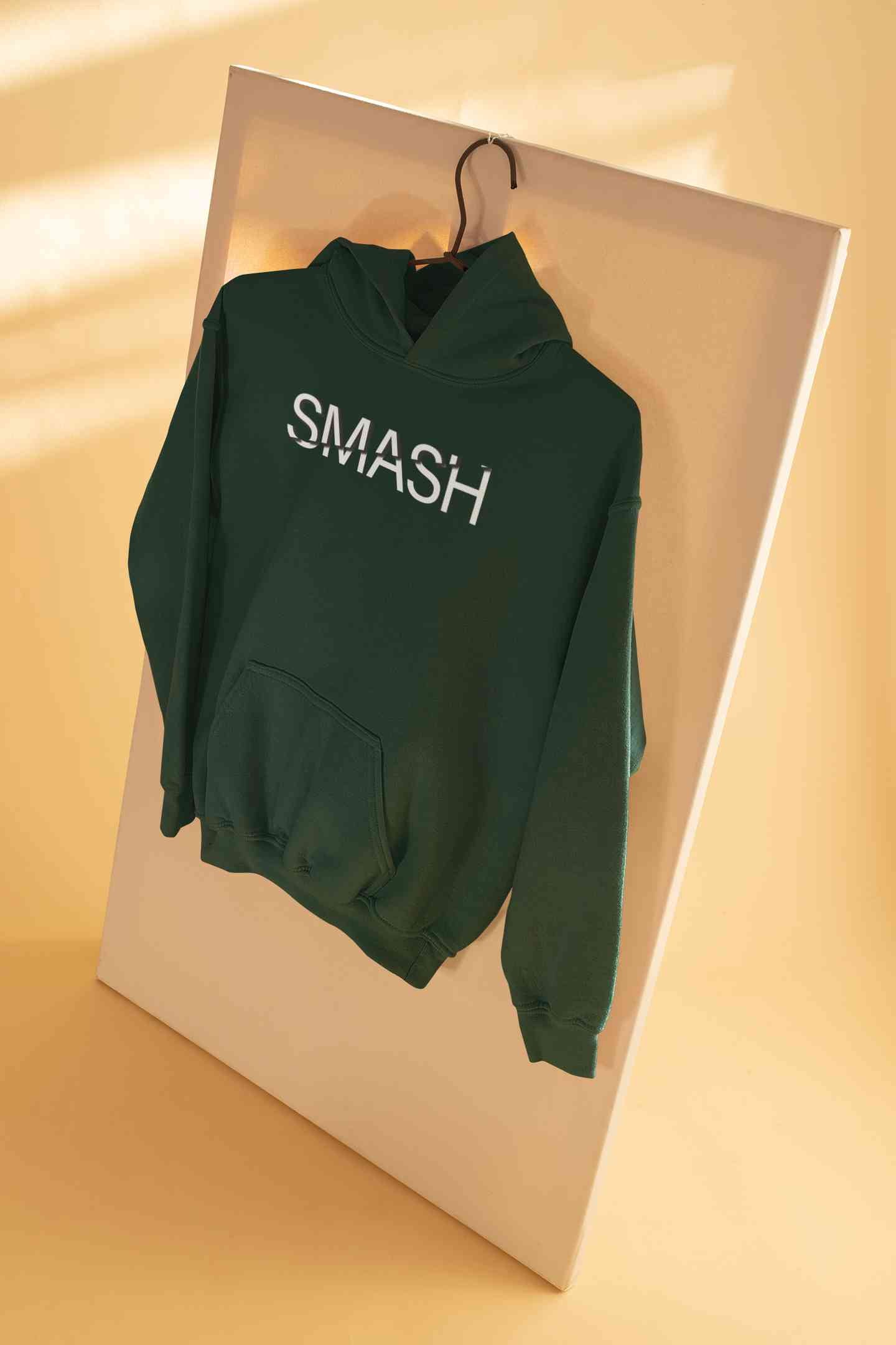 Smash Typography Men Hoodies-FunkyTeesClub