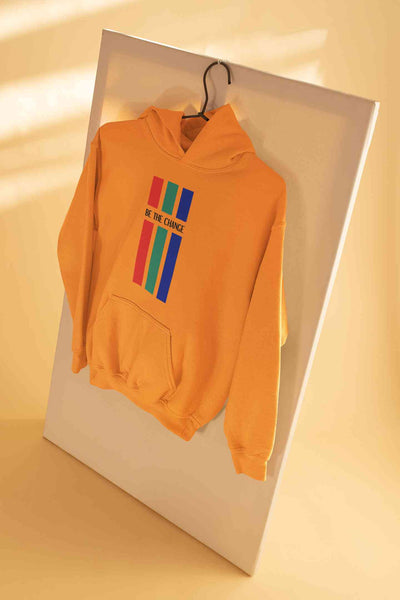 Be The Change Typography Men Hoodies-FunkyTeesClub