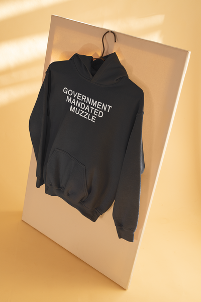 Government Mandated Muzzle Anti-Government Men Hoodies-FunkyTeesClub
