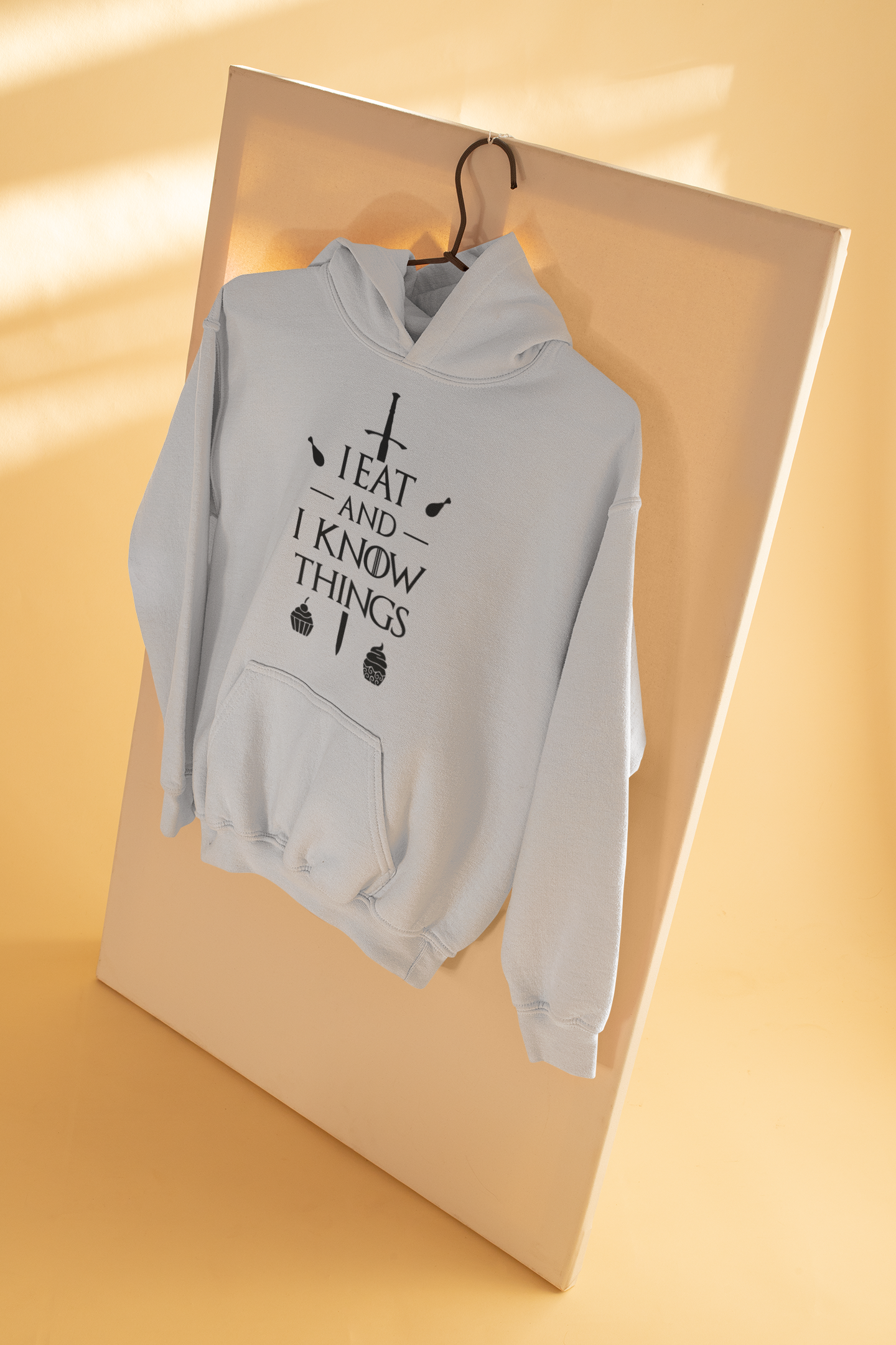 I Eat And I Know Things Funny Men Hoodies-FunkyTeesClub