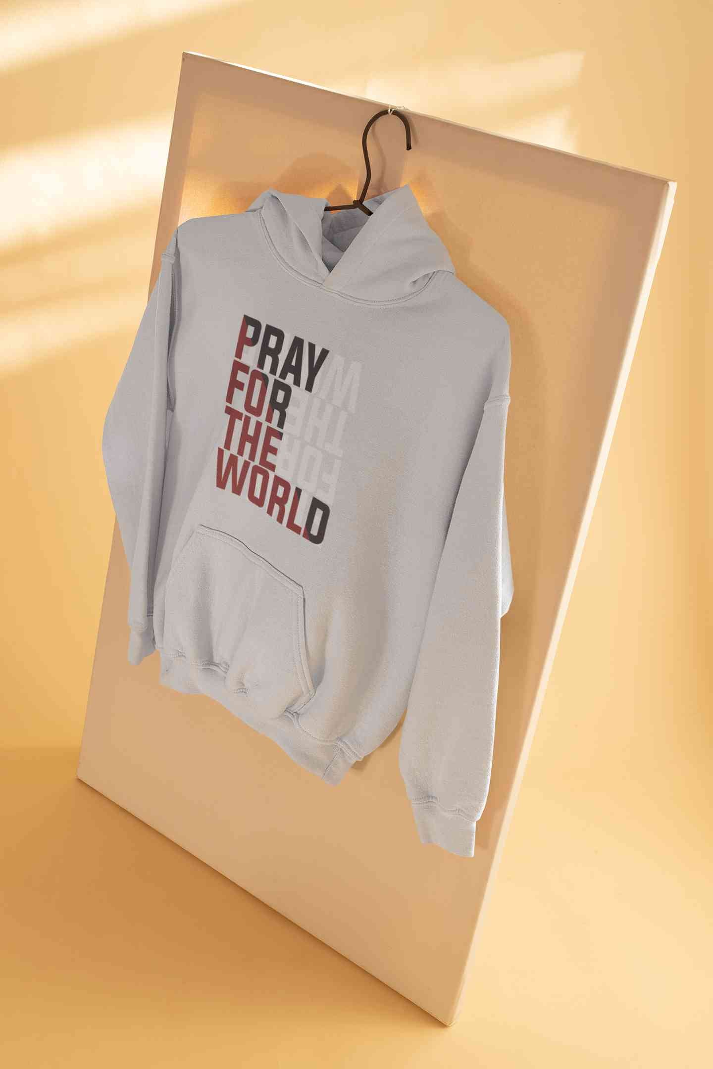 Pray For The World Men Hoodies-FunkyTeesClub