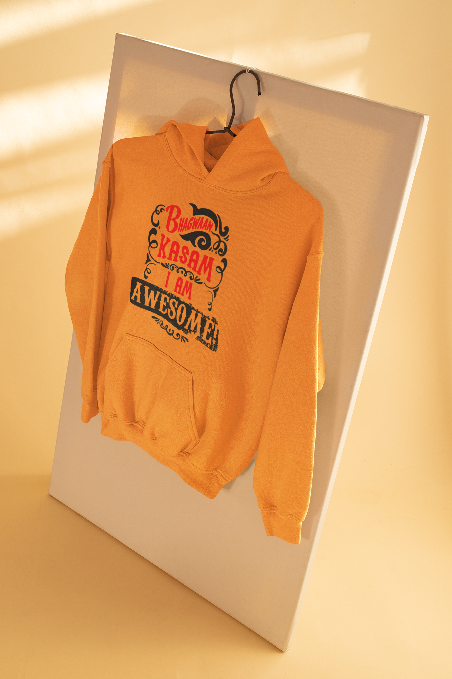 Bhagwan Kasam Desi Men Hoodies-FunkyTeesClub