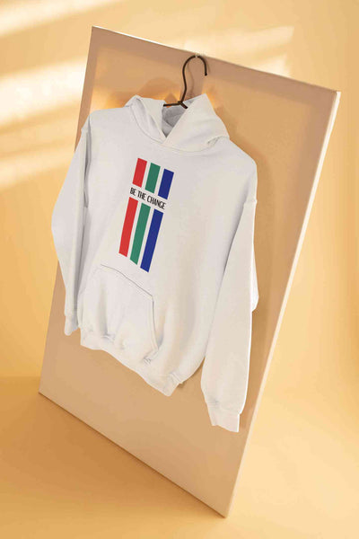 Be The Change Typography Hoodies for Women-FunkyTeesClub