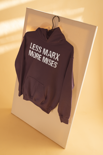 Libertarian Anti Socialist Less Marx More Mises Anti Government Men Hoodies-FunkyTeesClub