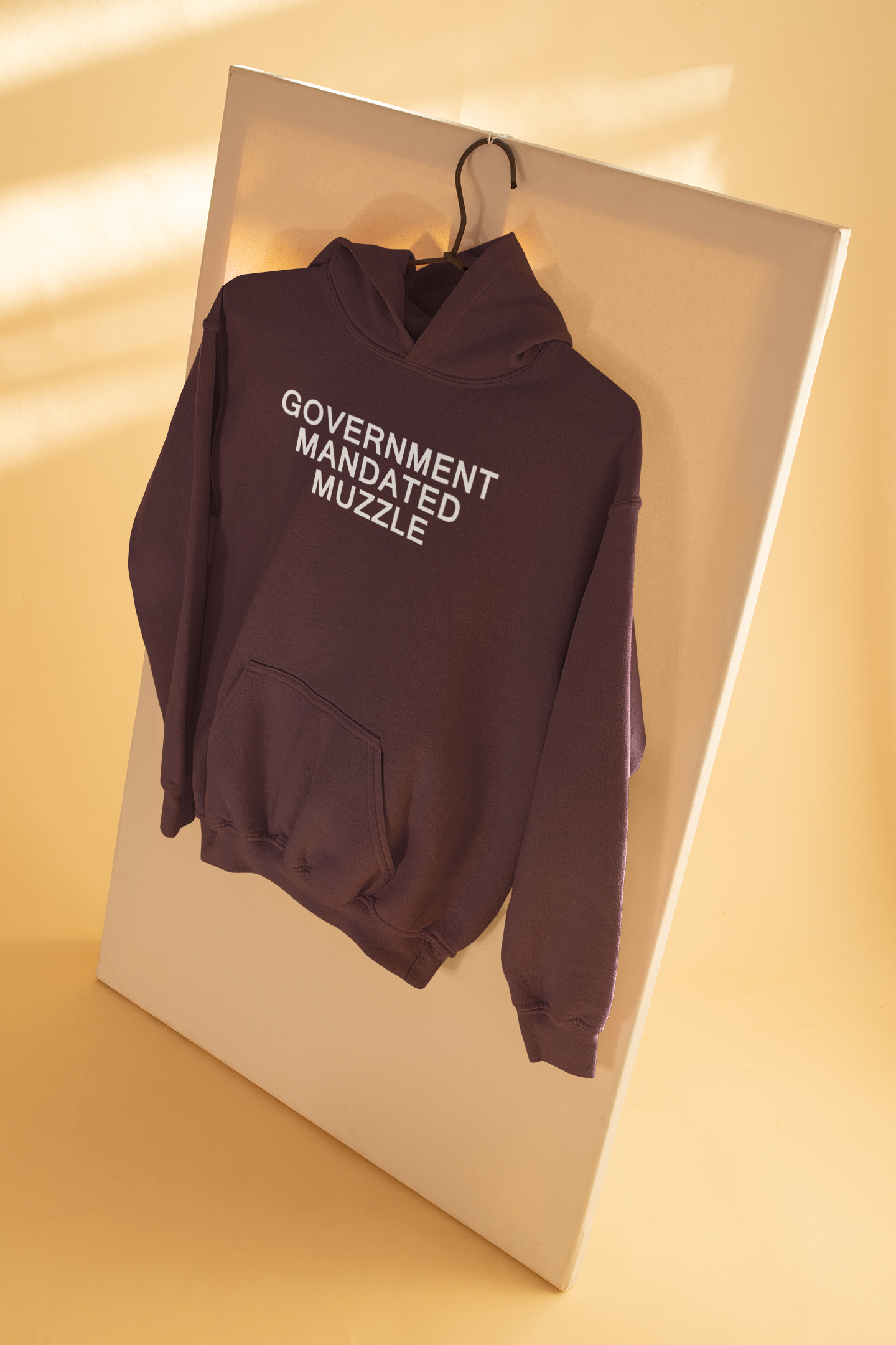 Government Mandated Muzzle Anti-Government Men Hoodies-FunkyTeesClub