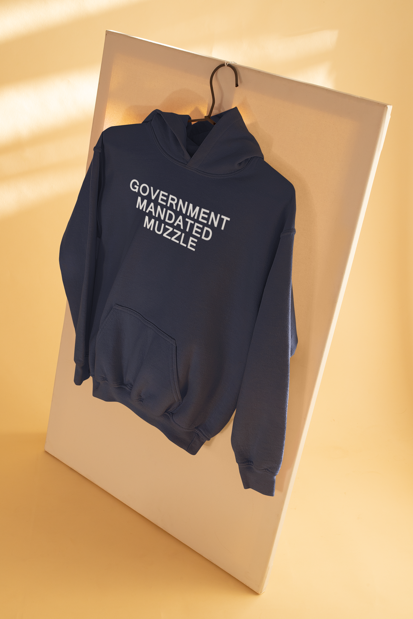 Government Mandated Muzzle Anti-Government Men Hoodies-FunkyTeesClub