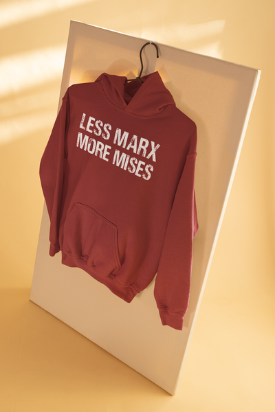 Libertarian Anti Socialist Less Marx More Mises Anti Government Men Hoodies-FunkyTeesClub
