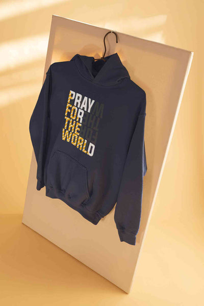 Pray For The World Men Hoodies-FunkyTeesClub