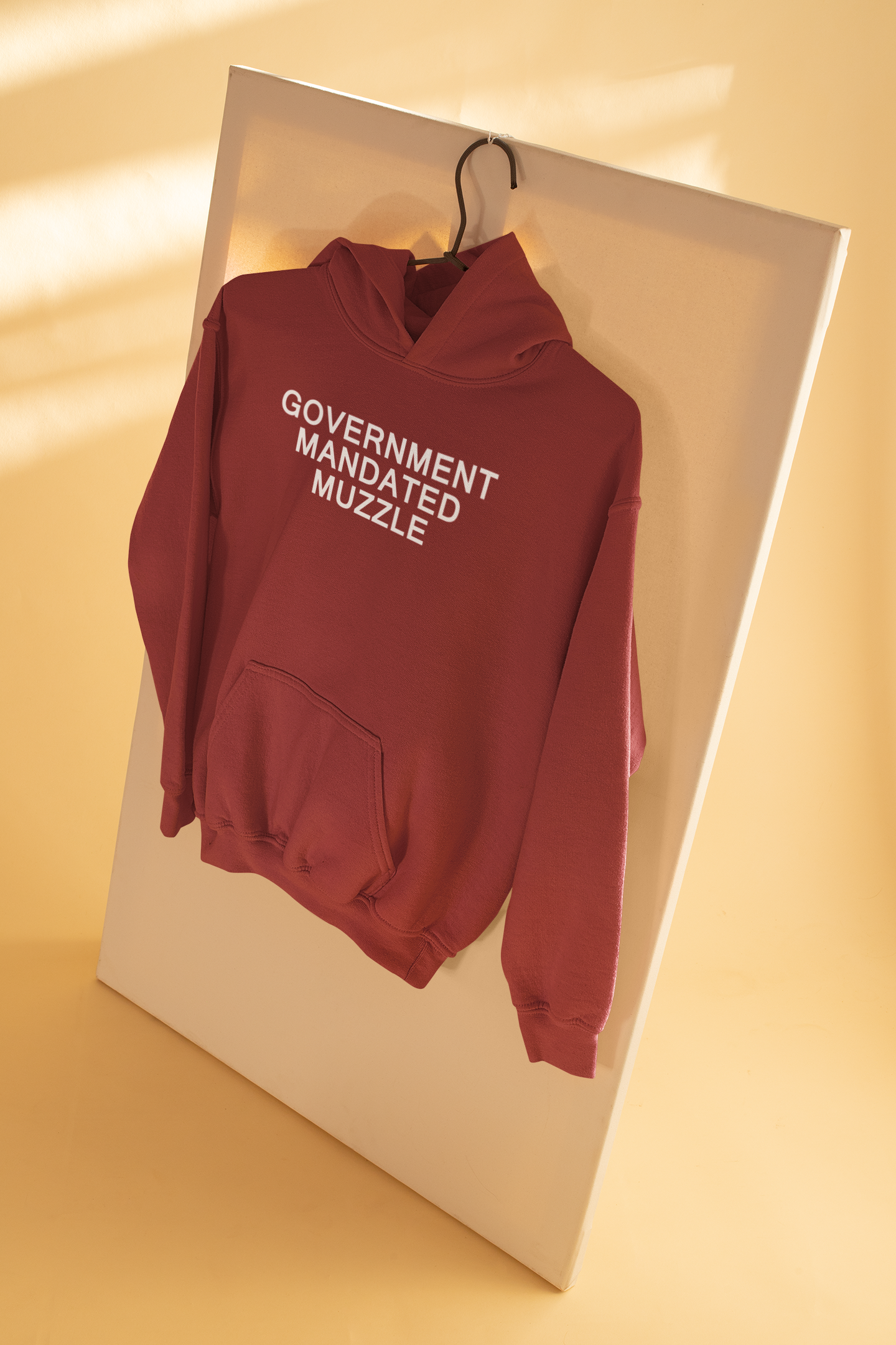 Government Mandated Muzzle Anti-Government Men Hoodies-FunkyTeesClub