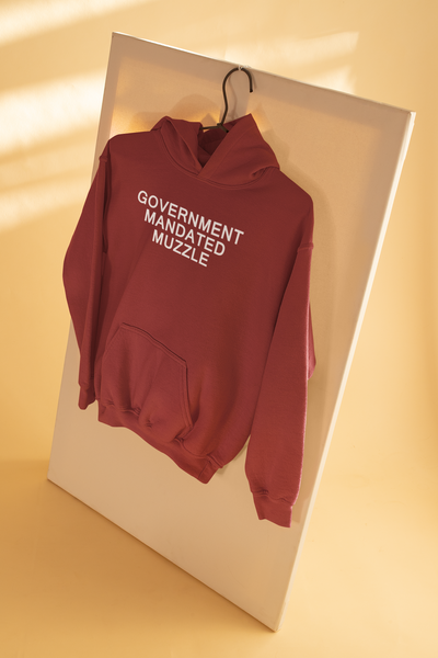 Government Mandated Muzzle Anti-Government Men Hoodies-FunkyTeesClub