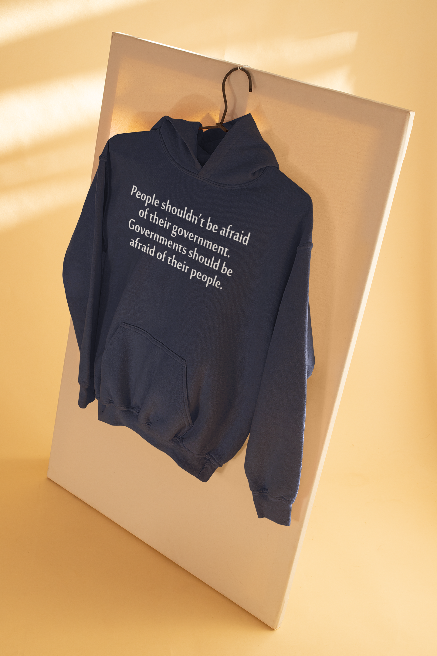 People Shouldnt Be Afraid Of Their Government Should Be Afraid Of Their People Anti Government Men Hoodies-FunkyTeesClub