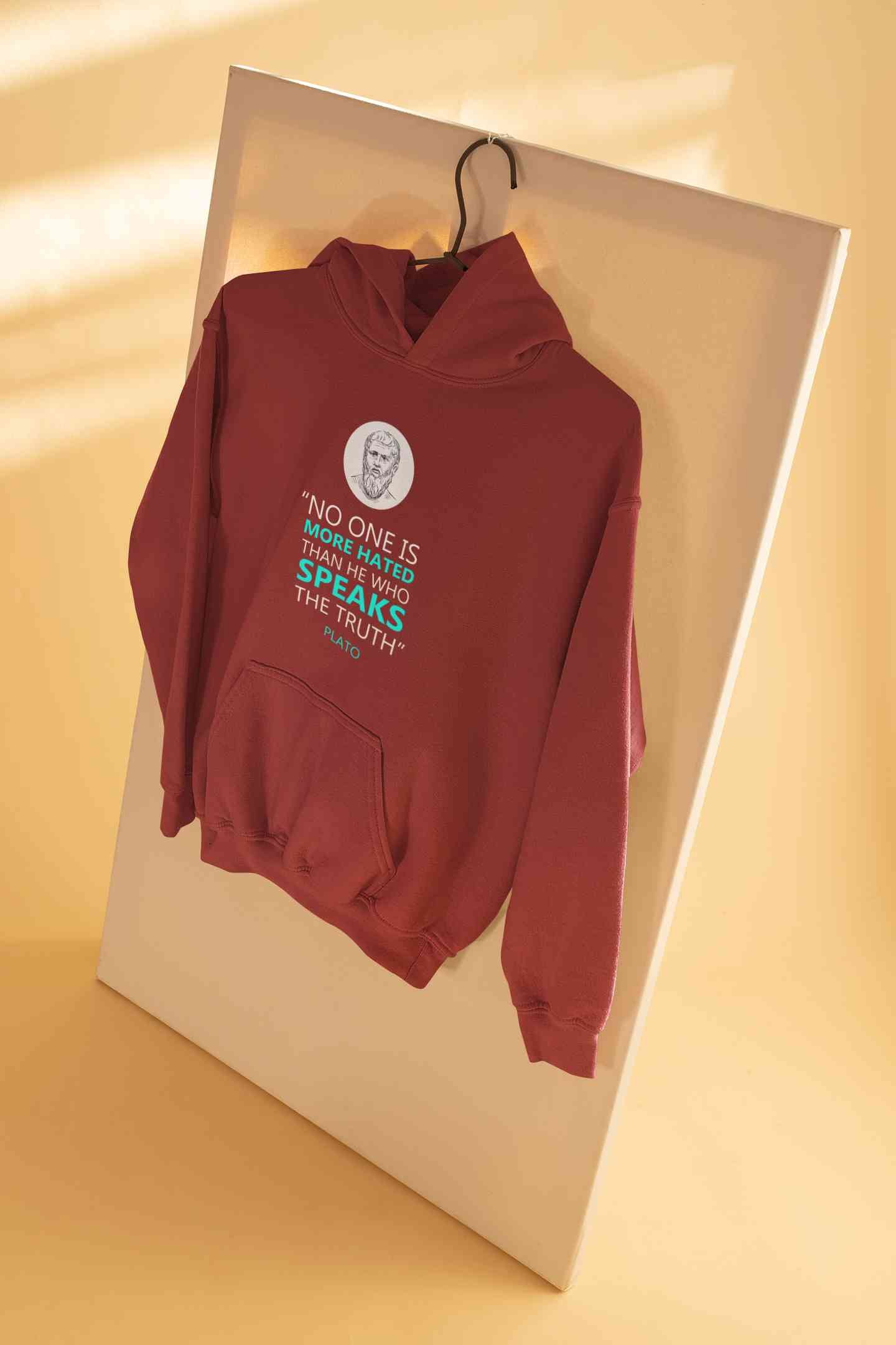 Plato Quote Hoodies for Women-FunkyTeesClub