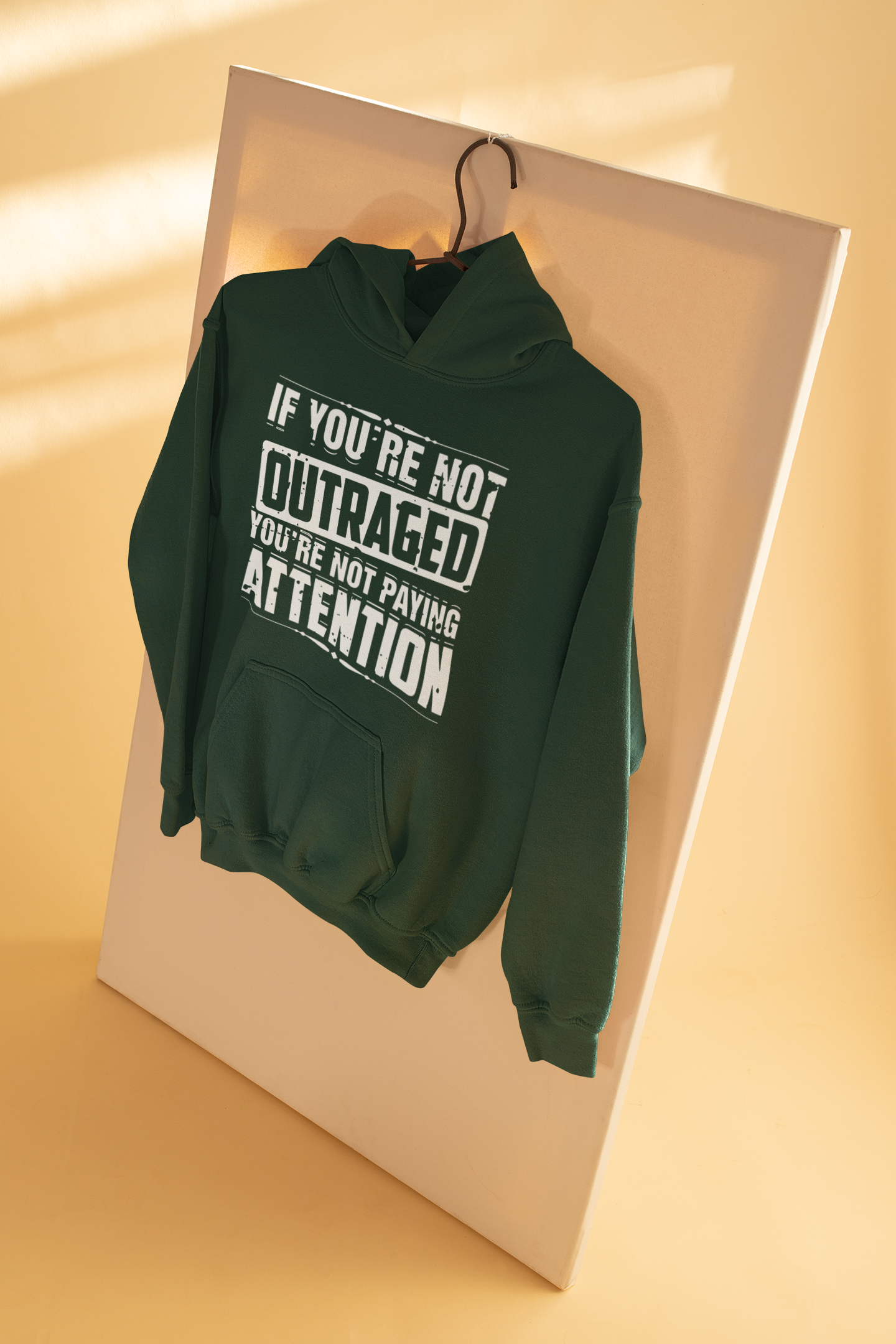 If You Are Not Outraged You Are Not Paying Attention Anti Government Men Hoodies-FunkyTeesClub