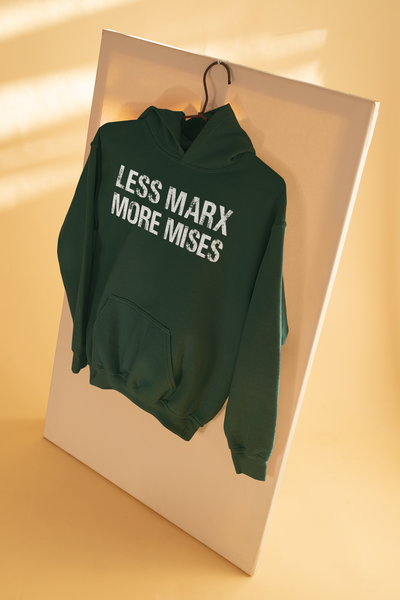 Libertarian Anti Socialist Less Marx More Mises Anti Government Men Hoodies-FunkyTeesClub