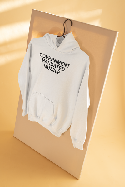 Government Mandated Muzzle Anti-Government Men Hoodies-FunkyTeesClub