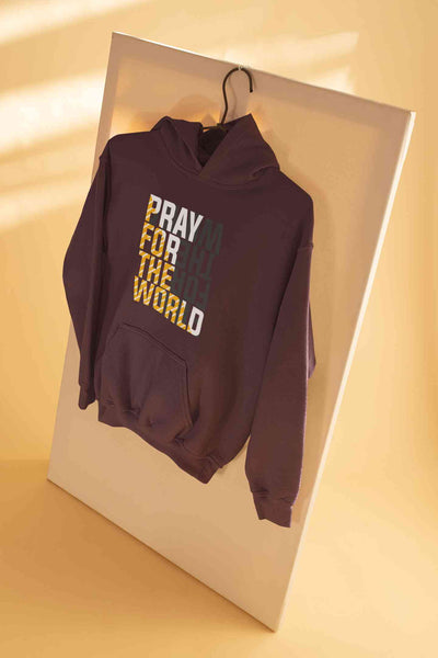Pray For The World Men Hoodies-FunkyTeesClub