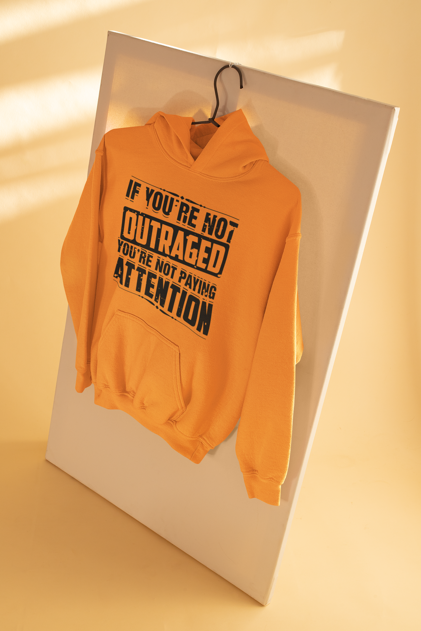 If You Are Not Outraged You Are Not Paying Attention Anti Government Men Hoodies-FunkyTeesClub