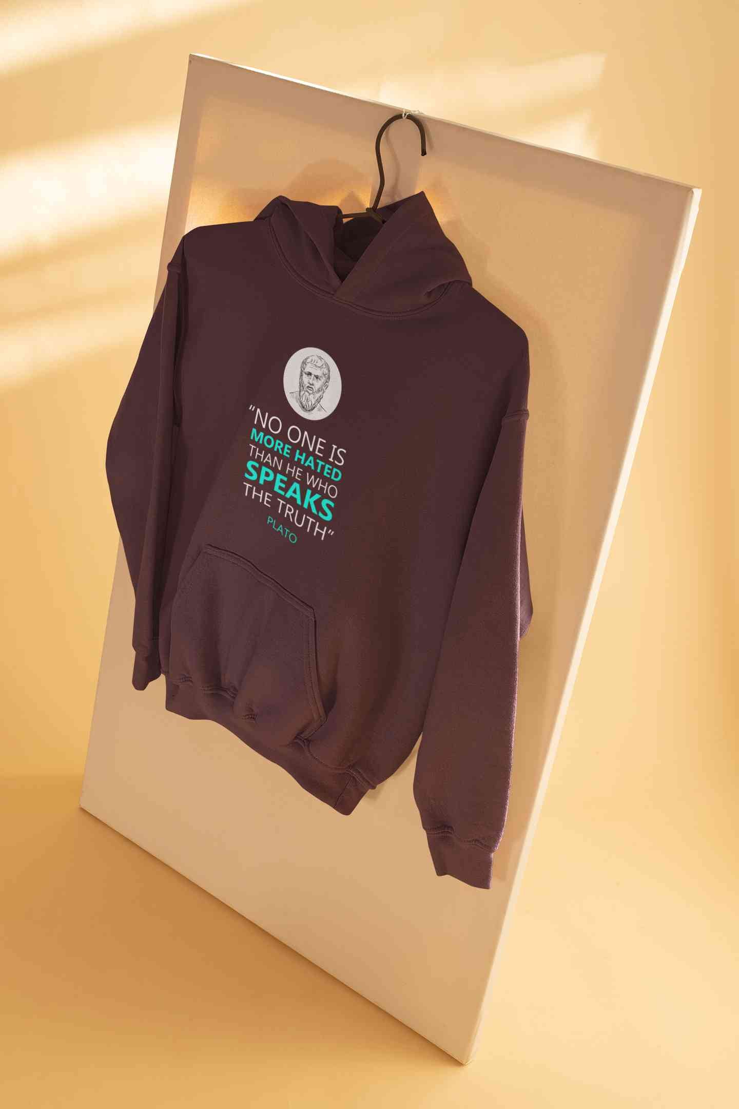 Plato Quote Hoodies for Women-FunkyTeesClub