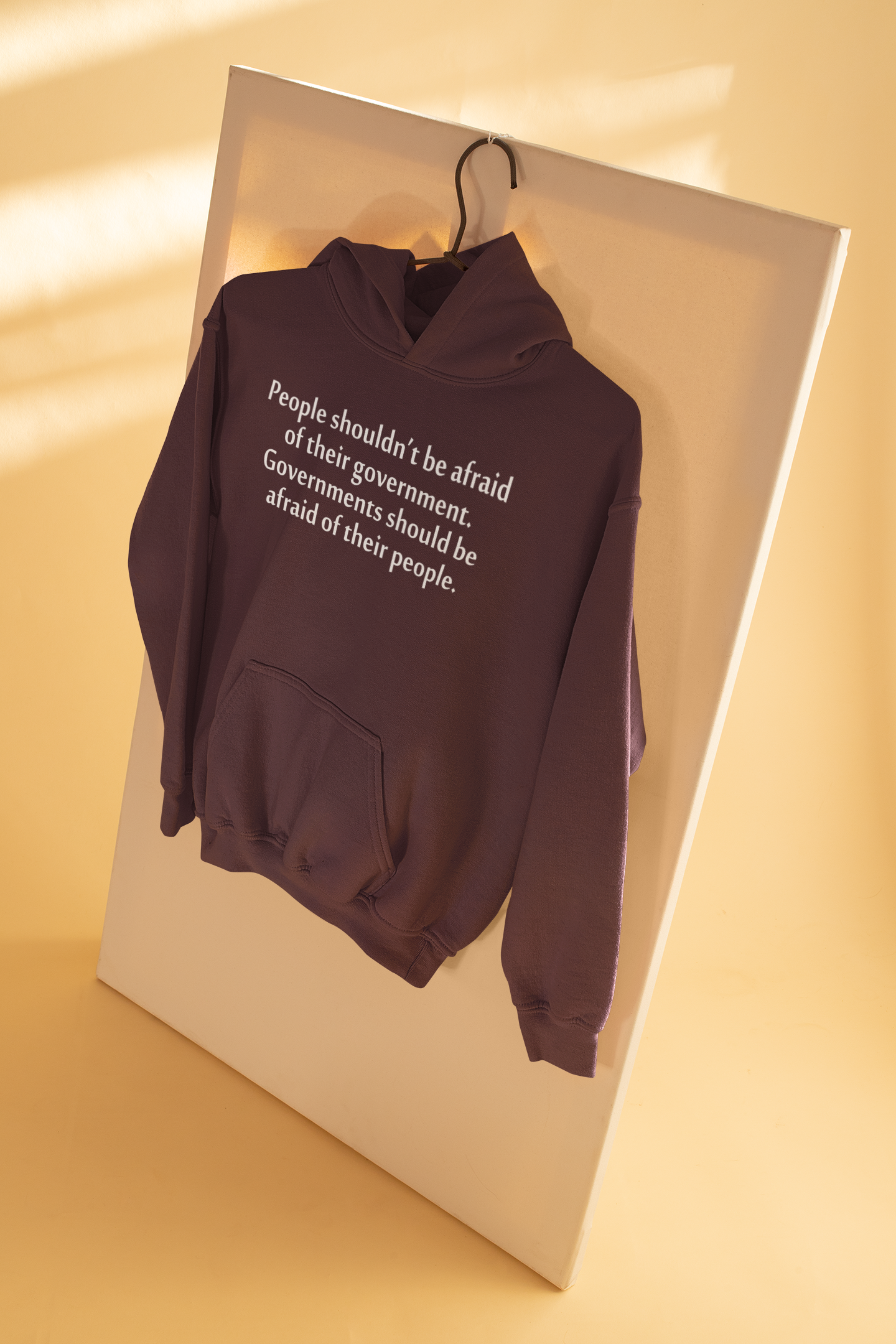 People Shouldnt Be Afraid Of Their Government Should Be Afraid Of Their People Anti Government Men Hoodies-FunkyTeesClub