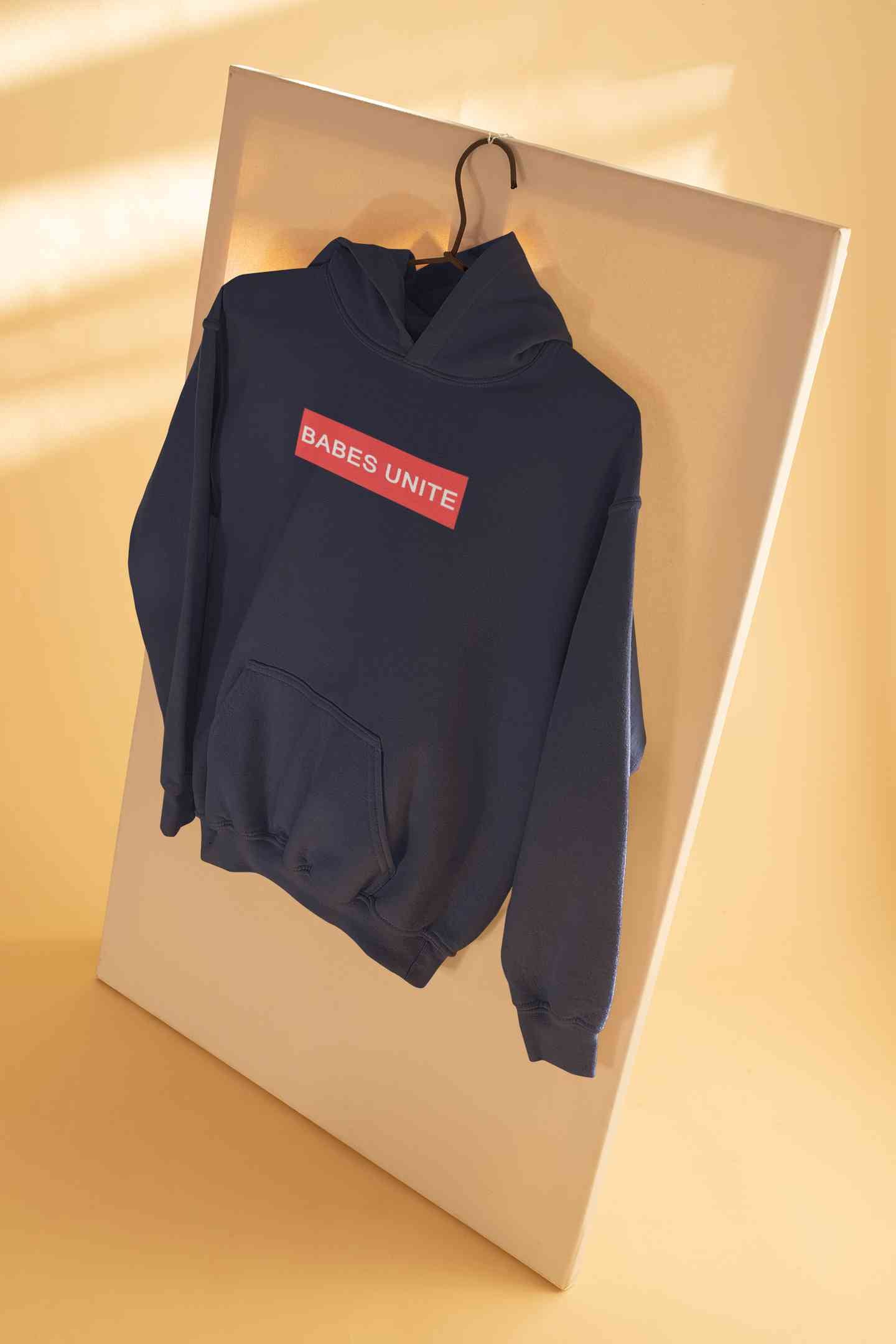 Babes Unite Men Hoodies-FunkyTeesClub