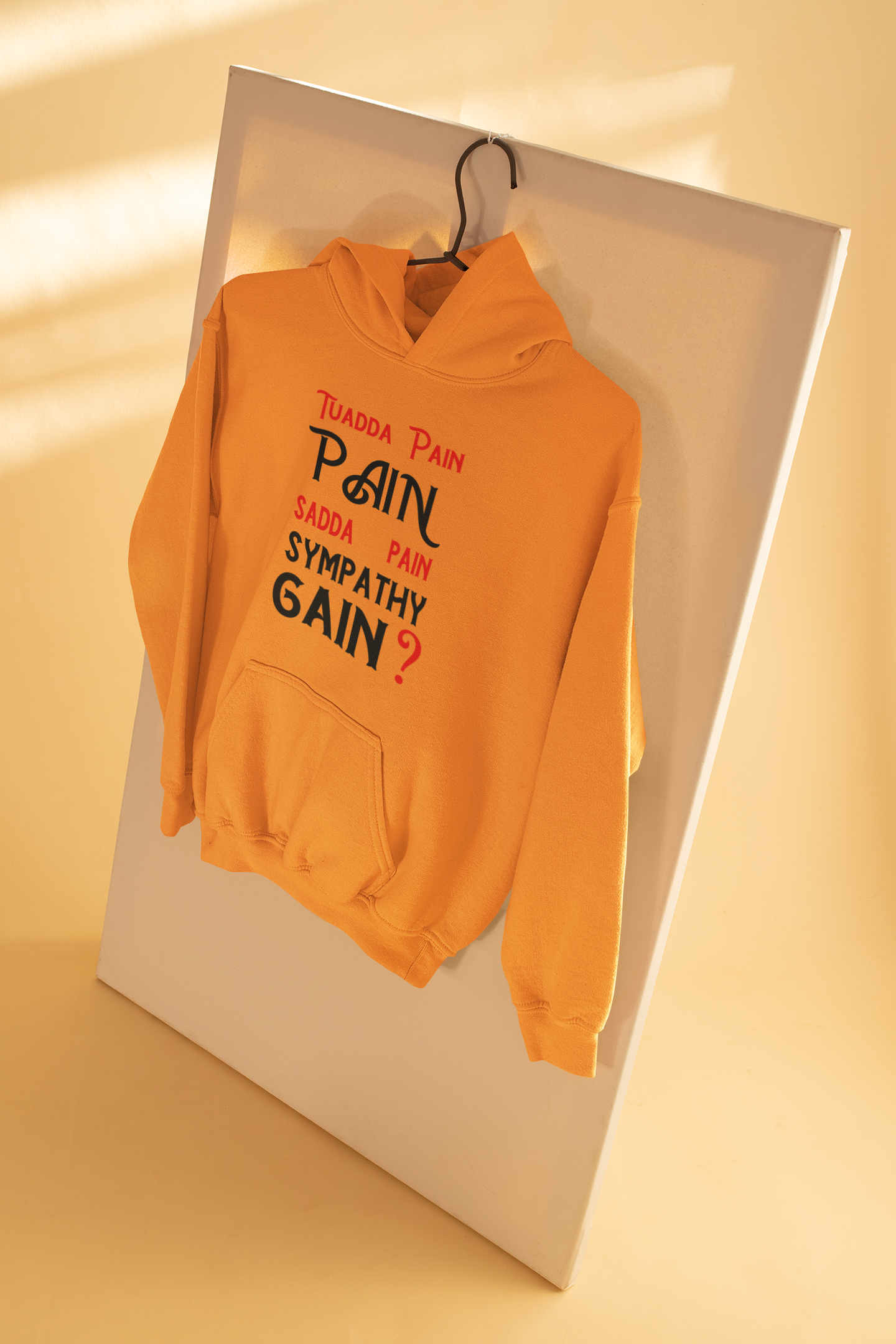 Pain Gain Desi Hoodies for Women-FunkyTeesClub