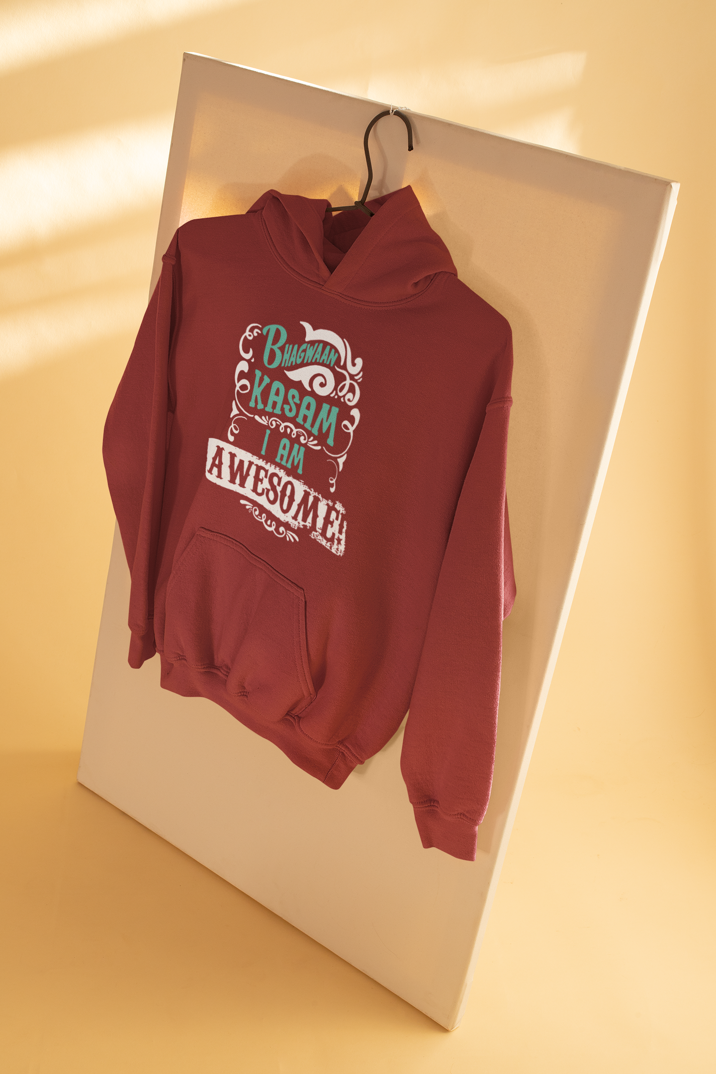 Bhagwan Kasam Desi Hoodies for Women-FunkyTeesClub